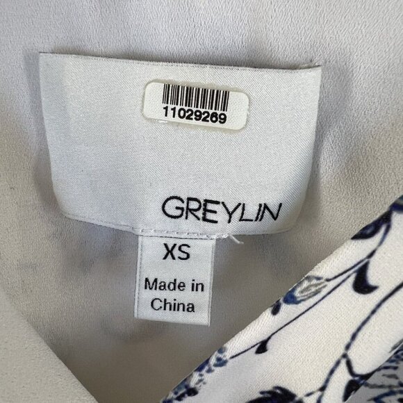 Greylin White Emma Ruffled Wrap Dress - Picture 12 of 14